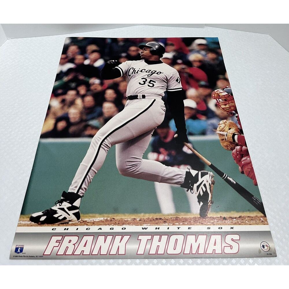 RARE FRANK‎ THOMAS WHITE SOX 1995 MLB POSTER 20x16 Baseball